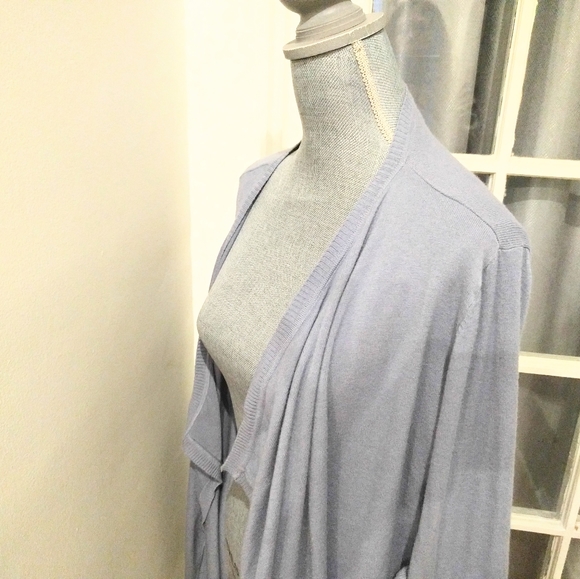 🌟 Light blue long cardigan/Long sweater - Picture 2 of 7